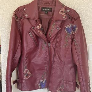 Colleen Lopez faux leather jacket large